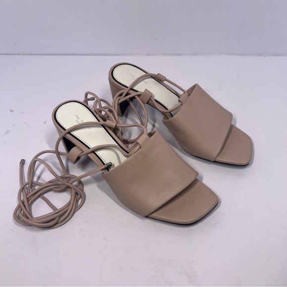 Rag & Bone Emma Leather Tie Heel Sandal In Shasow Pink Size 36 (US 5.5) New - Picture 2 of 10